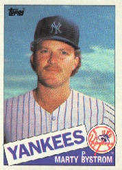 1985 Topps Baseball Cards      284     Marty Bystrom
